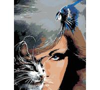 Norimpex - Puzzle Quadro Diamant: Occhio di gatto 30x40cm - 1-39 Pezzi