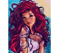 Norimpex - Puzzle Quadro Diamant: Ragazza con occhi marroni 30x40cm - 1-39 Pezzi