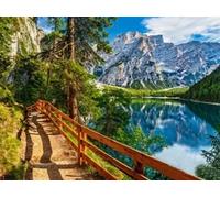 Norimpex - Puzzle Quadro Diamant: Sentiero lungo un lago di montagna 30x40cm - 1-39 Pezzi