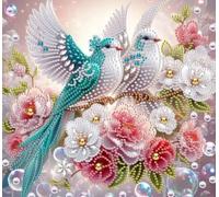 Norimpex - Puzzle Quadro Diamant: Uccelli su un ramo 30x40cm - 1-39 Pezzi