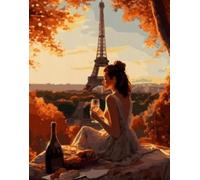 Norimpex - Puzzle Quadro Diamant: Una donna a Parigi 30x40 cm - 1-39 Pezzi