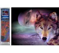 Norimpex - Puzzle Quadro diamante: Sguardo di lupo 30x40cm - 1-39 Pezzi