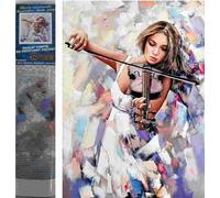 Norimpex - Puzzle Violinista Diamond Painting 30x40cm - 1-39 Pezzi