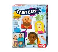 Noris 606062040 Paint - Gioco da colorare con pennelli, Colori e lavagne da Pittura, 24 x 30 cm, Dipinto su Entrambi i Lati e montabile, Gioco per Feste e Date Game, Gioco di società Creativo per