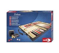 Noris 606101712 - Deluxe Backgammon, il classico del gioco in pratica valigetta in elegante design - adatto anche per i viaggi, a partire dagli 8 anni in su,
