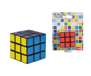 Noris 606131786 - Tricky Cube, il classico per promuovere il pensiero spaziale, per bambini dai 6 anni, bianco con pois colorati