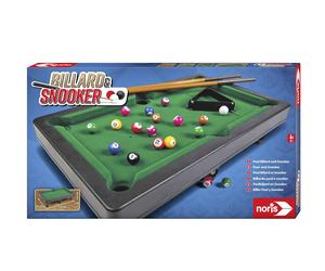 Noris 606167704 Pool Billiard & Snooker, includes 2 cues, 16 billiards and 17 sn