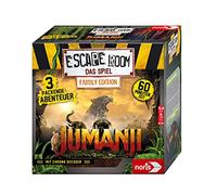 Noris Escape Room Jumanji (Family Edition) 606101837 - Gioco di società per adulti e bambini, con 3 casi e decoder Chrono a partire dai 10 anni in su