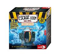 Noris Escape Room Time Travel (Family Edition) -Gioco di società per Adulti e Bambini, con 3 Casi e decoder Chrono, Singolo, Multicolore, 606101968