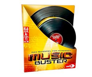 Noris Music Buster 606062067 - Gioco a Quiz per conoscenze di Successo (Gioco Musicale a Partire dai 12 Anni) - Quiz Musicale per 3 - 8 Giocatori, Durata Circa 30 Minuti