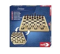 noris 606102025 - Set roulette Deluxe con 2 sfere in acciaio, 60 fiche e altri accessori per una vera atmosfera da casinò, dai 6 anni in su