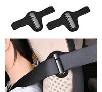 Norkmdi Supporto per cintura di sicurezza dell'auto, 2 pezzi, facile da raggiungere per poggiatesta anteriore del veicolo, clip di guida rimovibile, clip per cintura di sicurezza interna, universale