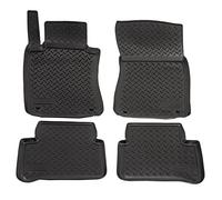 NORM Liners | NORM 3D Tappeti Tappetini Auto In TPE Gomma Su Misura Per E-Class W211 / S211 2001-2009, Kit di 4 Pezzi, Inodore, Nero, Antiscivolo