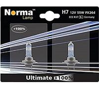 Norma 213607 202 H7 12V 55W Twin Blister Ultimate con 100% 12V 55W PX26D