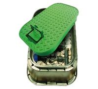 Pozzetto pvc rettangolare con coperchio - mm.496x380x300h - 12" 1 pezzi Rain