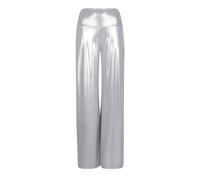 Norma Kamali - Pantaloni argento con poliestere e spandex - - Trousers - Donna - Grigio - S