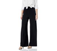 Norma Kamali Pantaloni Casual da Donna a Gamba Dritta, Nero, M