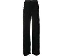 Norma Kamali - Pantaloni Neri Gamba Larga - - Trousers - Donna - Nero - L