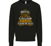 Normal È un'Illusione Slogan Uomo Felpa Maglione