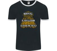Normal È un'Illusione Slogan Uomo Ringer T-Shirt FotL