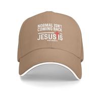 Normal Isn't Coming Back But Jesus Is Revelation Donna Uomo Cappello Trucker Anti-Sole Snapback cap Regolabile Berretto da Baseball per Sport Corsa Ciclismo