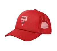 Normal Isn't Coming Back Jesus Is Donna Uomo Berretto da Baseball Casual Cappellino da Baseball Moda Snapback cap per Estivo Ciclismo Tennis