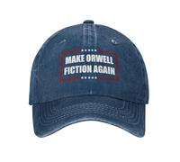 Normale Cappellino da Baseball Make Orwell Fiction Again Cappello Piatto Casual Visiera Baseball per All'Aperto Unisex Sport