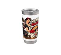 Normale è sopravvalutato - 1950s Goth Casalinga Strega Cucina Art Bicchiere termico in acciaio inox doppia parete