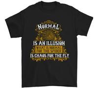 Normale È Un Illusione Slogan Uomo T-Shirt 100% Cotone