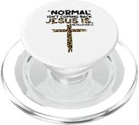 Normale non sta tornando Gesù è leopardo PopSockets PopGrip per MagSafe