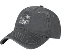 Normale Trucker Cappellino I Love Palm Trees And Sea Turtles Cappucci da Golf Casuale Cappellino da Baseball per Campeggio Viaggi Pesca