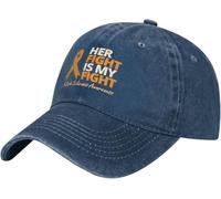Normale Visiera Baseball Her Fight is My Fight Multiple Sclerosis Ms Awareness Cappucci da Golf Casuale Baseball Cappelli per Ciclismo Uomo Donna