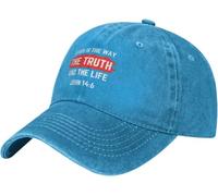 Normale Visiera Baseball Jesus The Way Truth Life John 14 6 Cappello Piatto Casual Trucker Cappellino per Uomo Campeggio Unisex