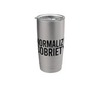 NORMALIZZA SOBRIETY Festeggia l'essere sobrio Meme Bicchiere termico in acciaio inox doppia parete
