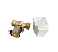 Normally Closed Water Inlet Valve G1/2'' G3/4'' Brass Solenoid Water Valve NC 12v 24v 220v Flow Switch With Case(34,24V_WITHOUT CASE)