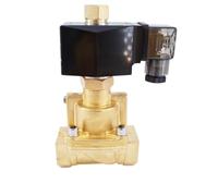 Normally Open 50bar Brass Valve 1/2 3/4 1 Inch Orifice 15/20/25mm 24V 12V 2 Way High Pressure Solenoid Electric Water Valve(3/4",AC220V)
