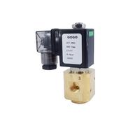 Normally open/close direct acting brass gas valve zero-pressure start 1/8" 1/4" BSP 1.5mm/2.5mm/4mm NBR 3/2 way solenoid valve(1/8",2.5MM_DC12V_NORMAL CLOSE)