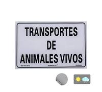 Normaluz RD20665 - Cartello adesivo per trasporto di animali vivi, in vinile, 20 x 30 cm