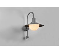 NORMAN APPLIQUE DA ESTERNO ALLUMINIO ANTRACITE CON SENSORE H. 45,5CM IP44 1 LUCE ATTACCO E27