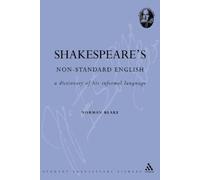 Norman Blake Shakespeare's Non-Standard English (Tascabile)