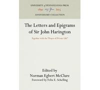 Norman Egbert McC The Letters and Epigrams of Sir John Harin (Copertina rigida)