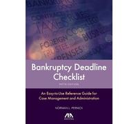 Norman L. Pernick Bankruptcy Deadline Checklist (Tascabile)