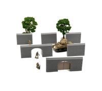 Normandia Città Walls Con Gate - French V4 - 3D Stampato Miniatura Wargaming