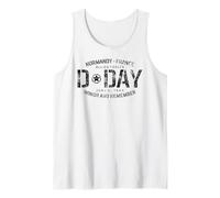 Normandia Francia D-Day Honor And Remember Black Print Canotta
