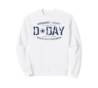 Normandia Francia D-Day Honor And Remember Stampa Blu Scuro Felpa
