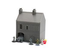 Normandy Casa a schiera con passaggio ad arco, stile Sainte-Mère-Église | terreno Wargaming stampato 3D | 28 mm, 20 mm, 15 mm tab. (20 mm)