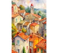 Normandy Watercolor Travel Scenes: French Countryside & Coast