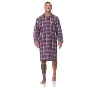 Normann Camicia da notte da uomo a maniche lunghe, in tessuto con bottoni, anche in taglie forti