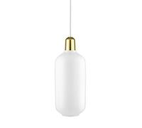 Normann Copenhagen Amp Lampadario Grande Ottone/Bianco