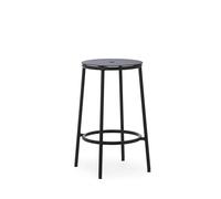Normann Copenhagen Circa Sgabello Bar H65 Nero/Alluminio Nero